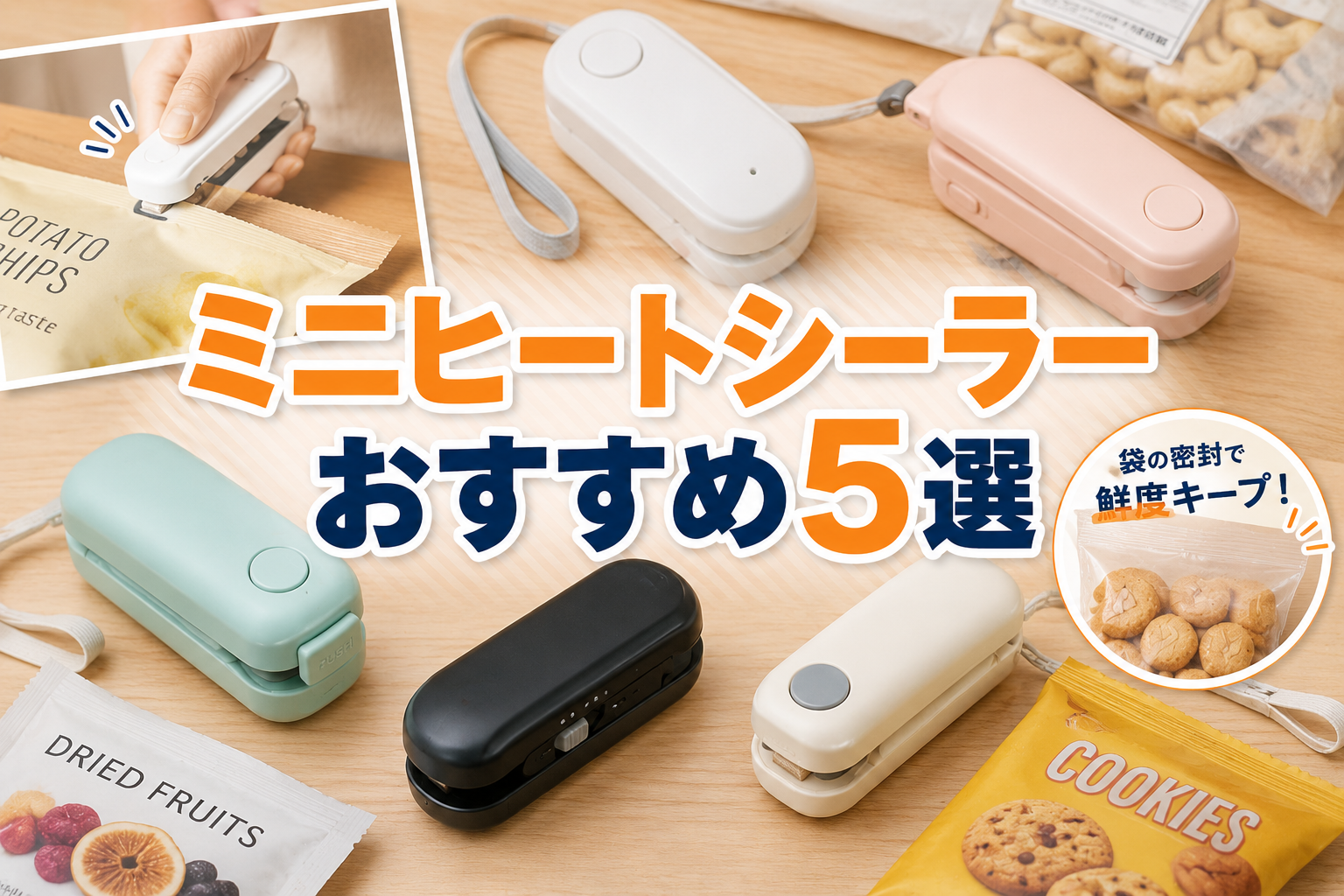 タイトル画像　ミニヒートシーラーおすすめ5選